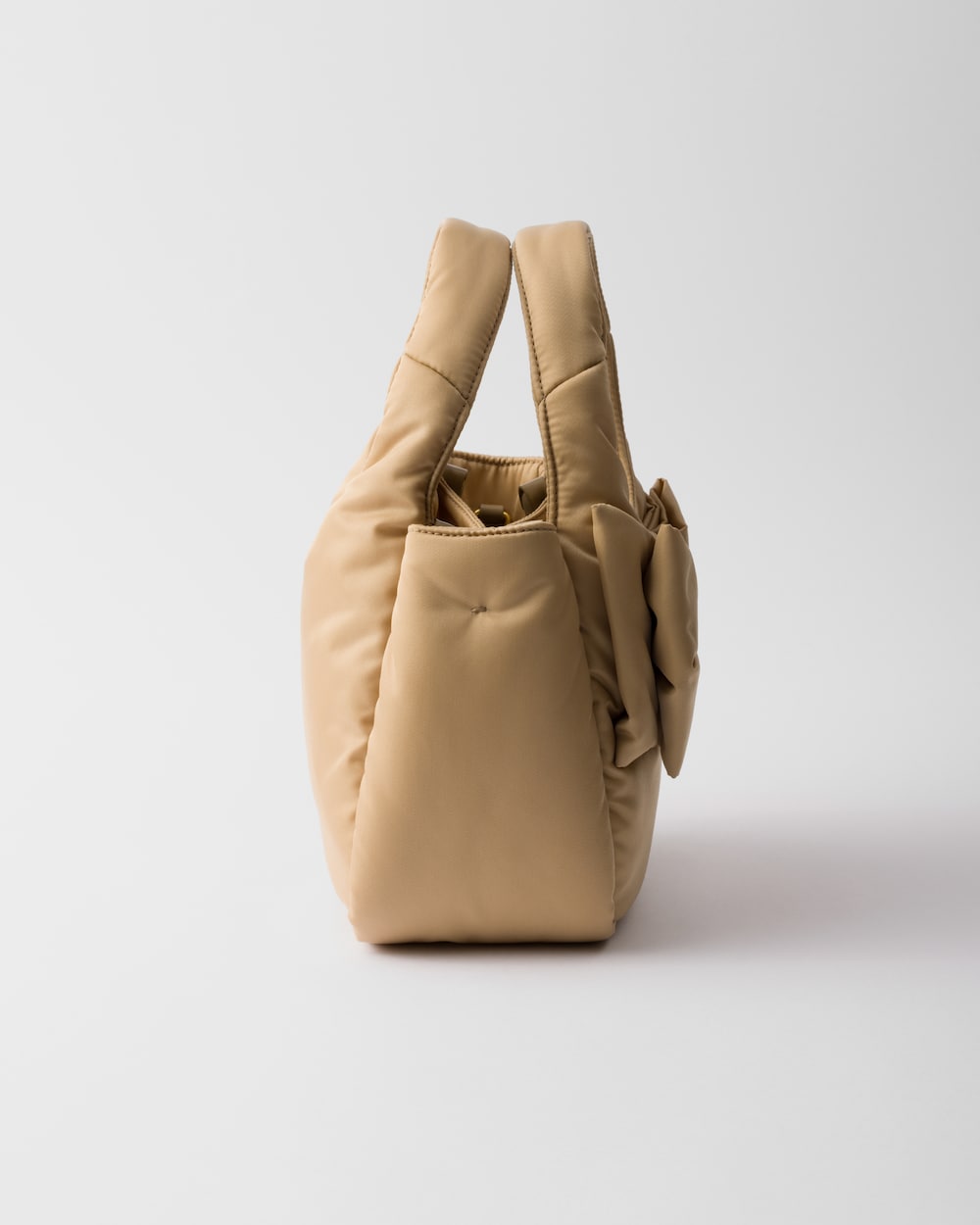 Padded Re-Nylon Mini-Bag With Bow - Image 5